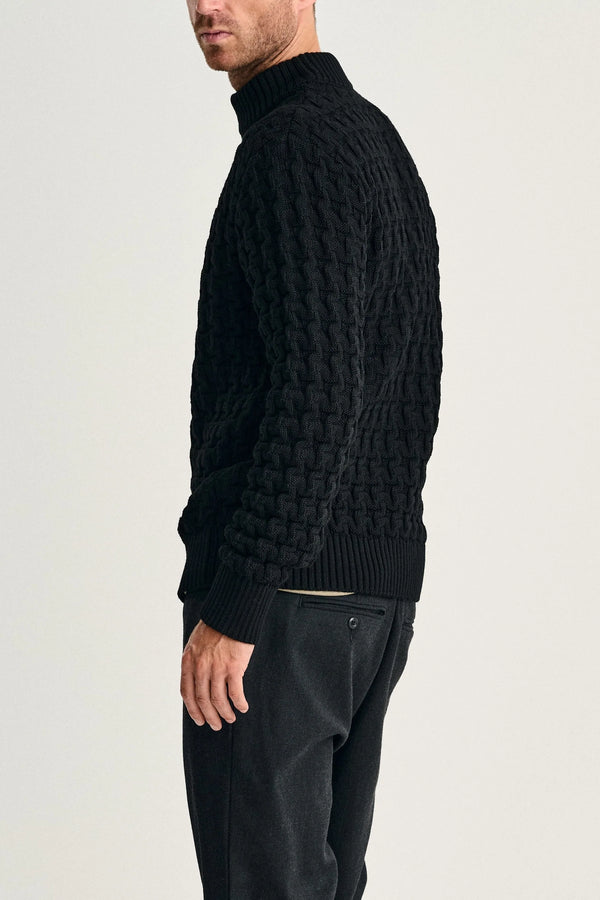 S.n.s. Herning STARK-III Sweater | Høj Hals Black Void