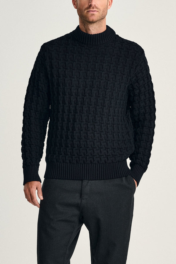 s.n.s. herning STARK-III sweater | høj hals navy blue II