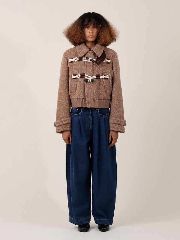 S.s. Daley HAVEN ROPE-FASTENED JACKET — HEATHERED BROWN