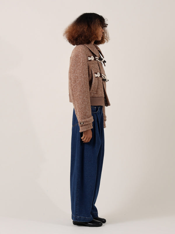 S.s. Daley HAVEN ROPE-FASTENED JACKET — HEATHERED BROWN