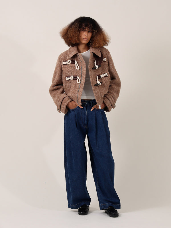 S.s. Daley HAVEN ROPE-FASTENED JACKET — HEATHERED BROWN