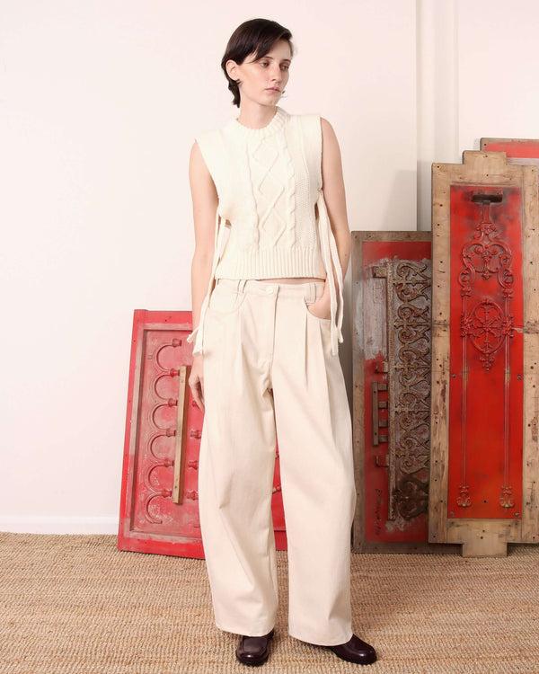 s.s. daley BLANDINE VEST - ECRU