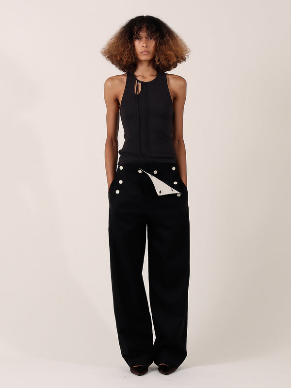 s.s. daley COCHRANE RACER-BACK VEST — BLACK