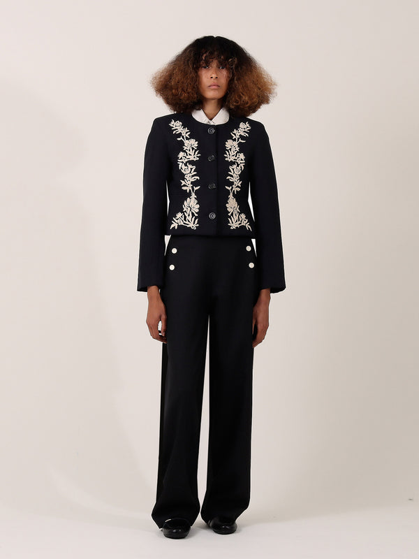 S.s. Daley CORDELIA CROPPED JACKET — BLACK