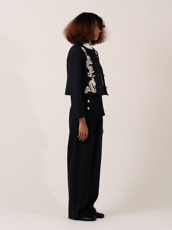 S.s. Daley CORDELIA CROPPED JACKET — BLACK