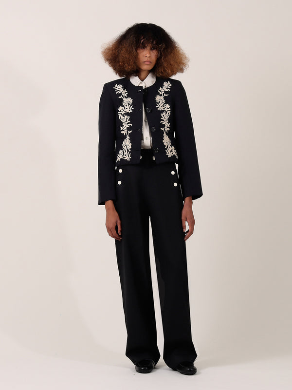 S.s. Daley CORDELIA CROPPED JACKET — BLACK