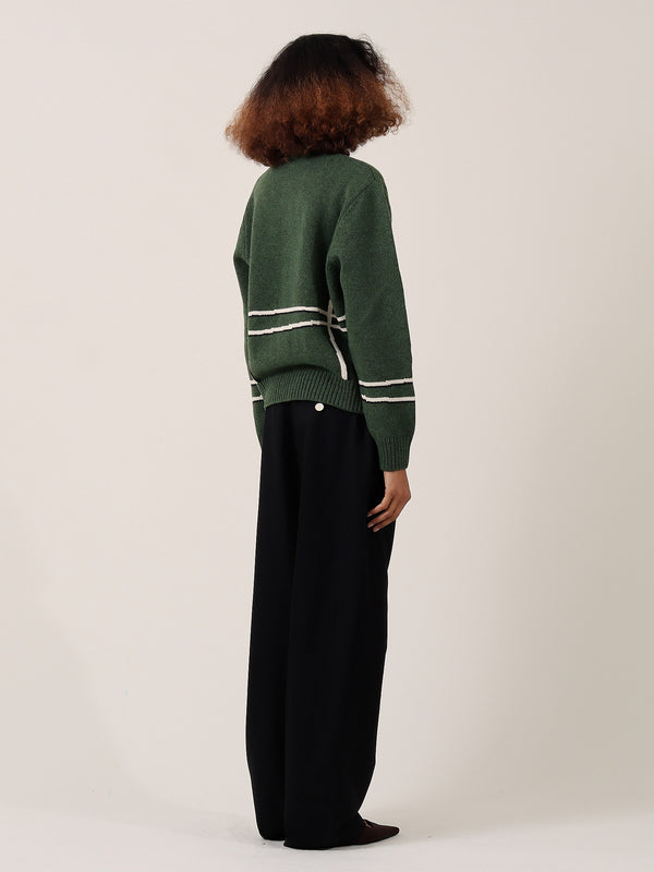 S.s. Daley CYRIL' LAMB MOTIF CARDIGAN - GREEN