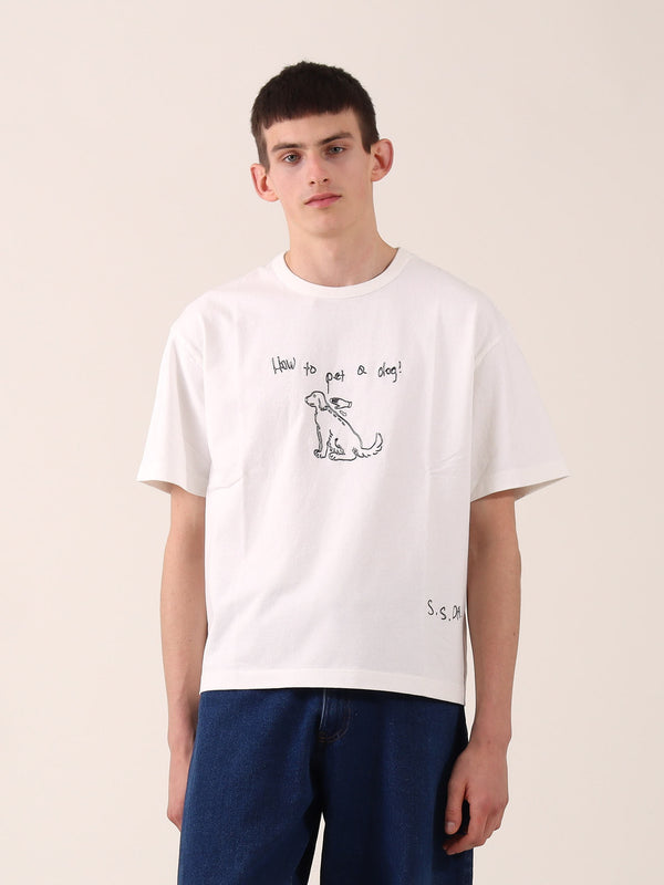 s.s. daley HOW TO PET A DOG T-SHIRT