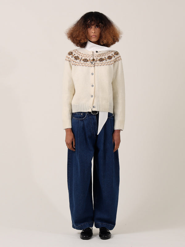 s.s. daley ISLA FAIRISLE CARDIGAN