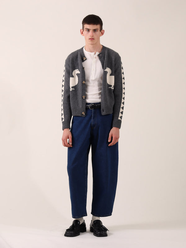 S.s. Daley JASPER DUCK CARDIGAN - DERBY GREY