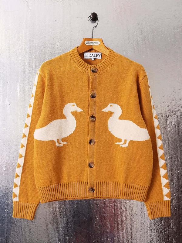 s.s. daley JASPER' DUCK CARDIGAN - MUSTARD