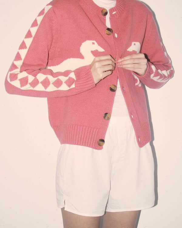 S.s. Daley 'JASPER' DUCK CARDIGAN - PINK