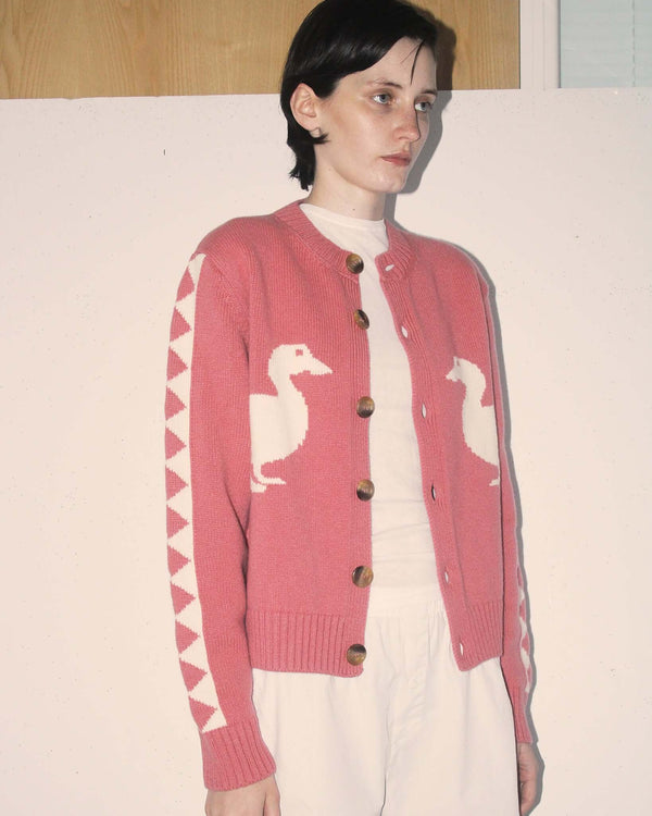 S.s. Daley 'JASPER' DUCK CARDIGAN - PINK