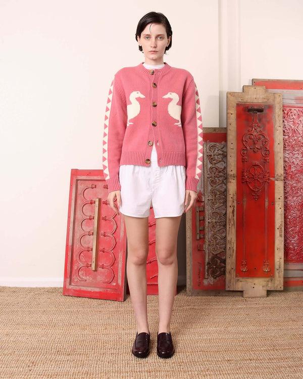 s.s. daley 'JASPER' DUCK CARDIGAN - PINK