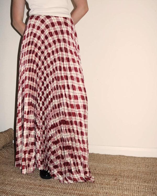 S.s. Daley KATE' TWILL ARGYLE PLEATED SKIRT