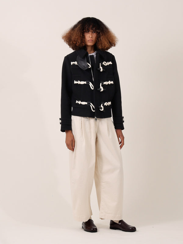 S.s. Daley MARIN ROPE-FASTENED JACKET — BLACK