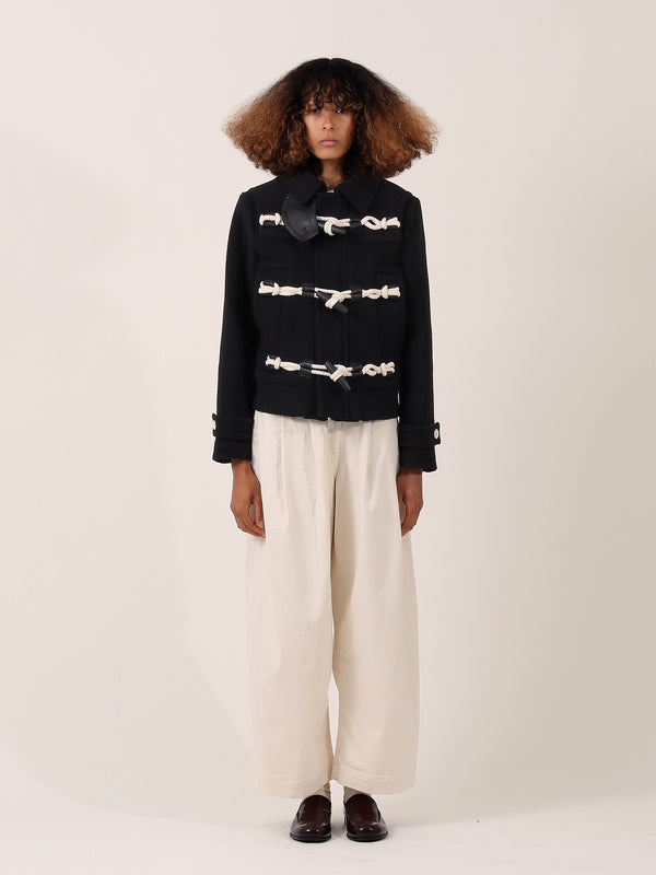 S.s. Daley MARIN ROPE-FASTENED JACKET — BLACK