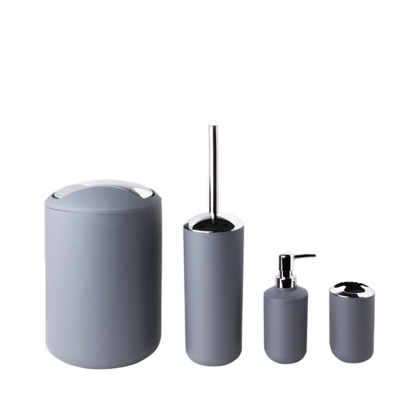sabichi Essentials Slate Grey Bathroom Accessory Set