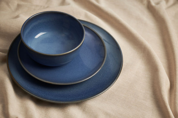 Sabichi 12pc Blue Reactive Dinner Set