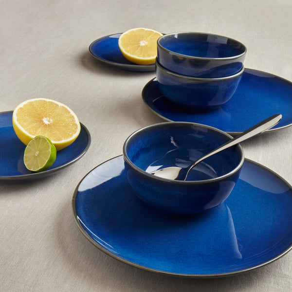 Sabichi 12pc Blue Reactive Dinner Set