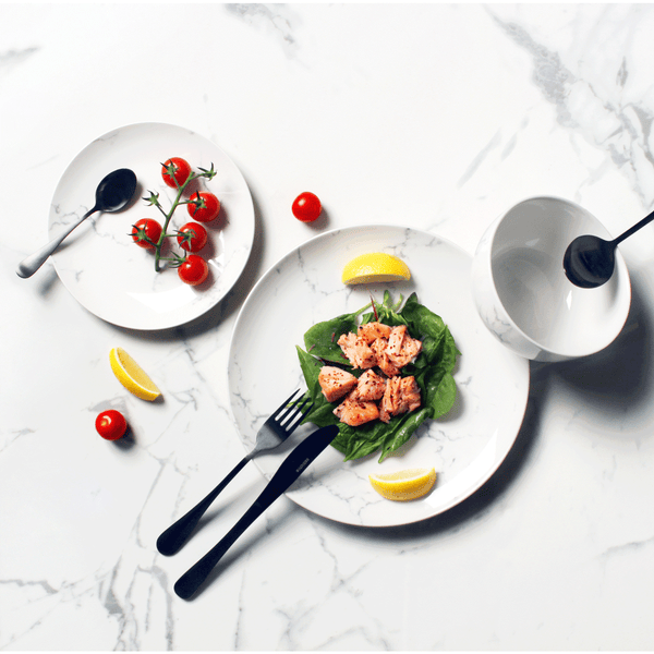 Sabichi 12pc Marble Dinner Set