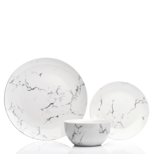 sabichi 12pc Marble Dinner Set