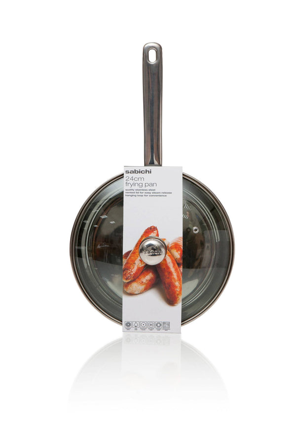 Sabichi 24cm Essential Stainless Steel Frying Pan