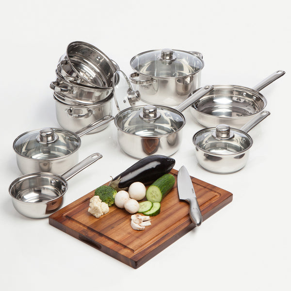 Sabichi 24cm Essential Stainless Steel Frying Pan
