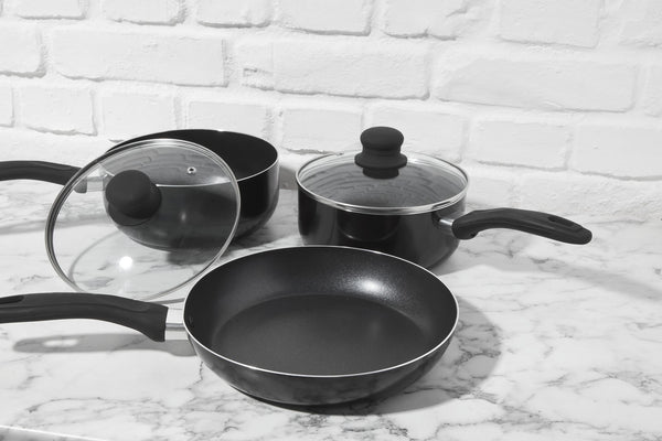 Sabichi 3-Piece Saucepan & Frying Pan Set