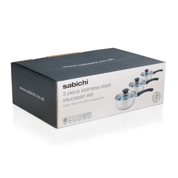 Sabichi 3pc Day To Day Saucepan Set
