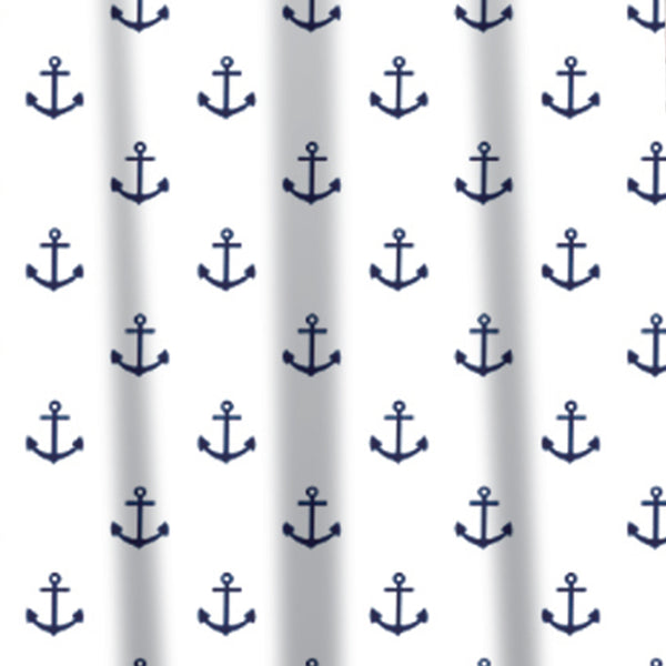 Sabichi Anchor PEVA Shower Curtain