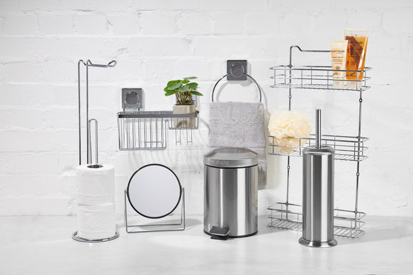 Sabichi Chrome 3 Tier Over The Door Storage Unit