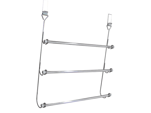 sabichi Chrome Plated Over Door 3 Tier Towel Rail