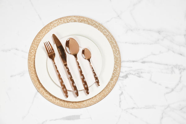 Sabichi Copper Star 16pc Cutlery Set