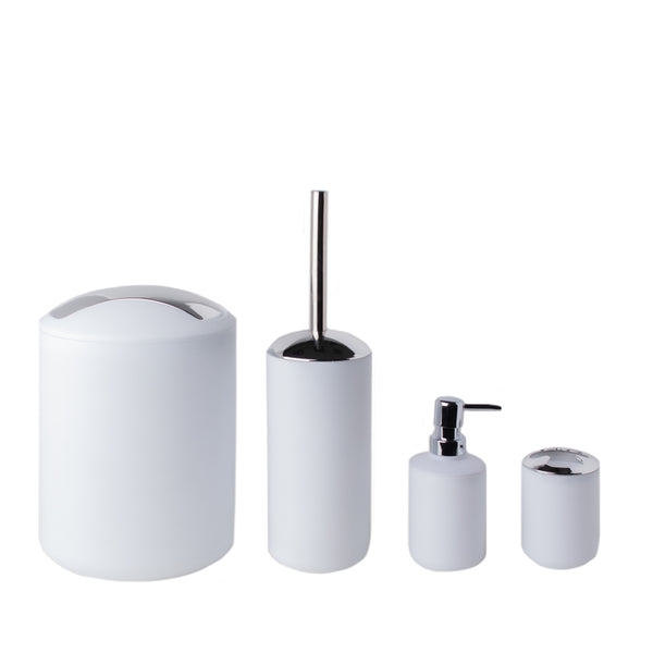 sabichi Essentials White Bathroom Accessory Set