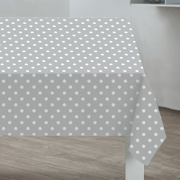 sabichi Grey Polka Dot PVC Tablecloth