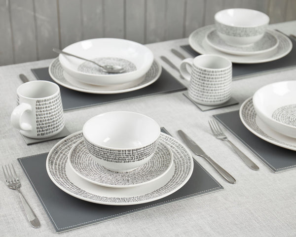 Sabichi Mali Wax Resist 4pc Pasta Bowl Set