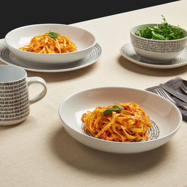 Sabichi Mali Wax Resist 4pc Pasta Bowl Set