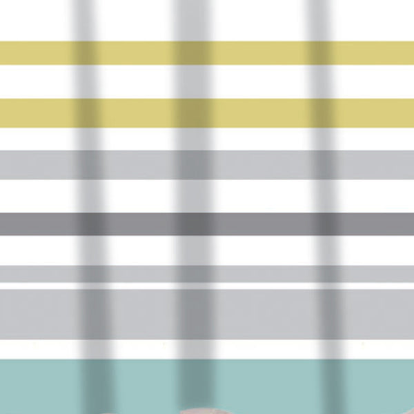 Sabichi Ocean Stripe PEVA Shower Curtain