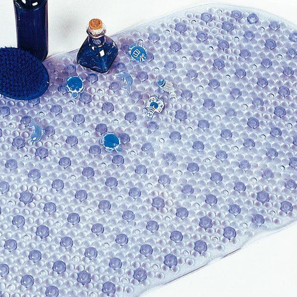 Sabichi PVC Bath Mat Oval Blue