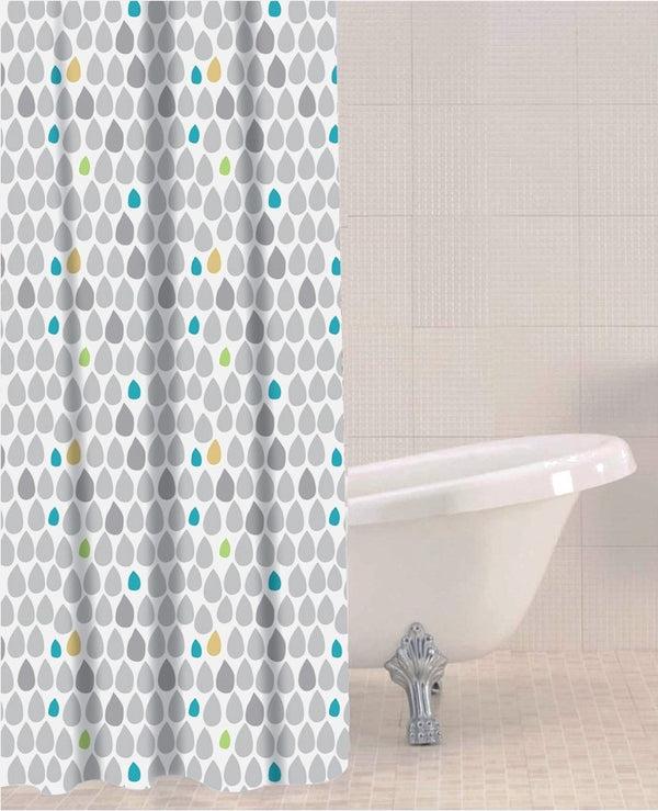 sabichi Rain Drops PEVA Shower Curtain