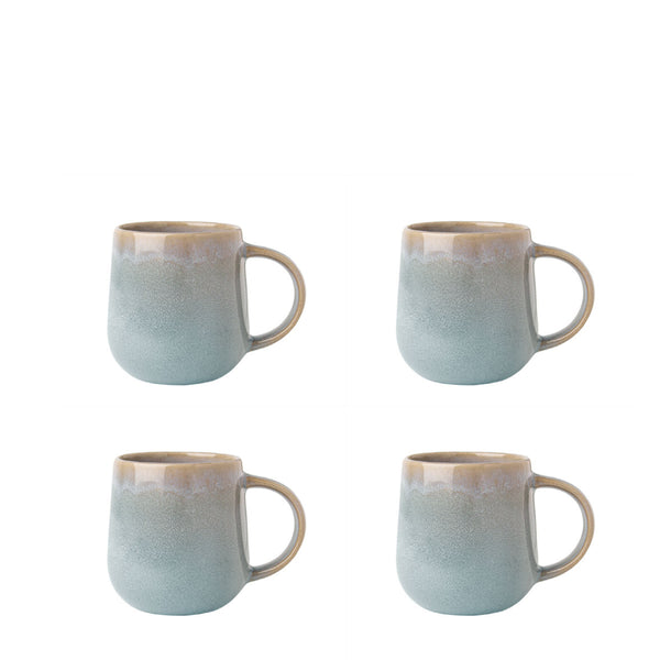 sabichi Reactive Glaze Grey 4pc Mug Set