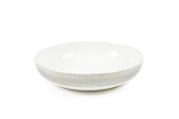 Sabichi Sabichi 4pc Silver Stripe Pasta Bowls