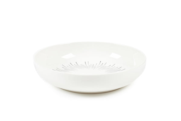 Sabichi Sabichi 4pc Silver Sunburst Pasta Bowls
