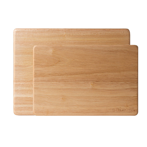 sabichi Set of 2 Rubber Wood Chopping Boards