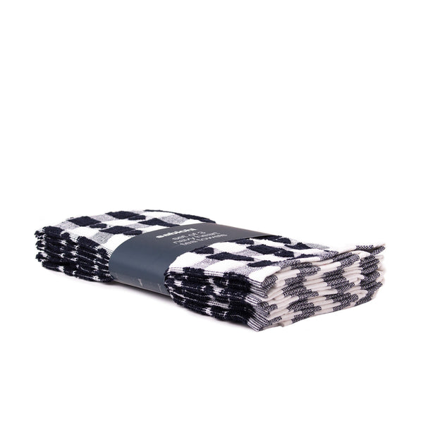 Sabichi Set Of 3 Navy Heart Tea Towels