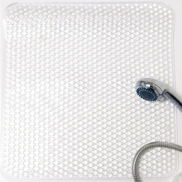 Sabichi Square PVC Shower Mat Clear