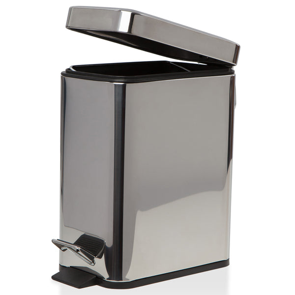 Sabichi Stainless Steel Slim Line 5ltr Pedal Bin