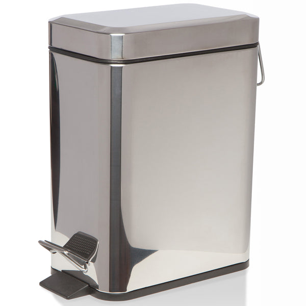 Sabichi Stainless Steel Slim Line 5ltr Pedal Bin