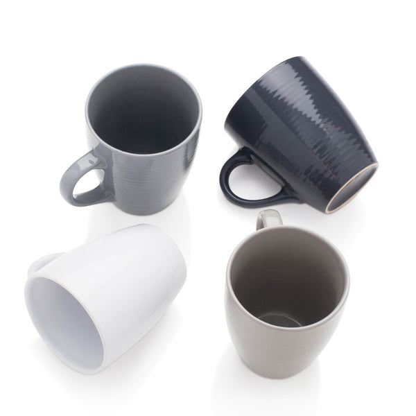 Sabichi Textured Set Of 4 Mugs